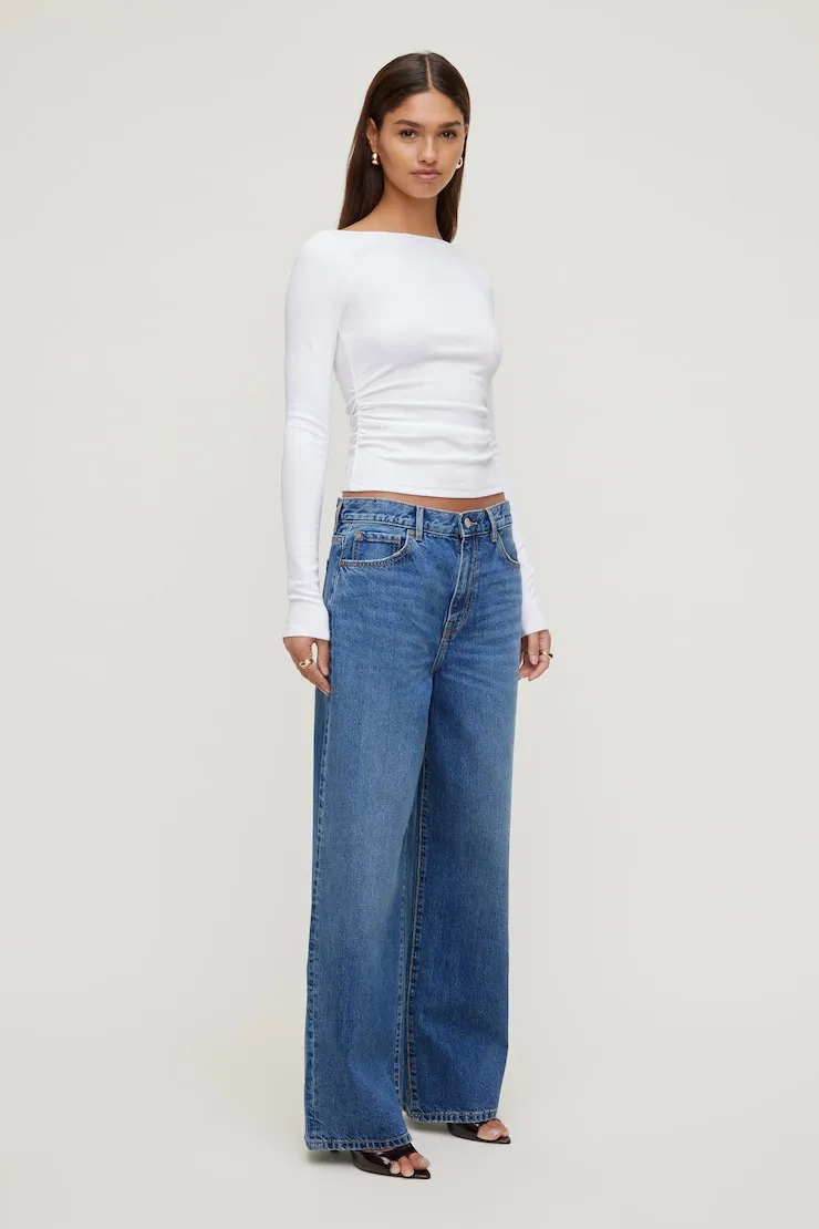 Stella Long Sleeve T Shirt - Dynamite - White - Women Clothing sold by Dynamite product image thumbnail 5