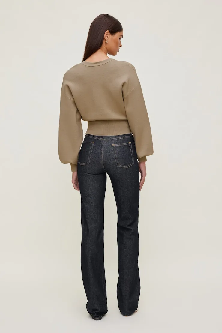 Bea Crewneck Sweater - Dynamite - Beige - Women Clothing sold by Dynamite product image thumbnail 5