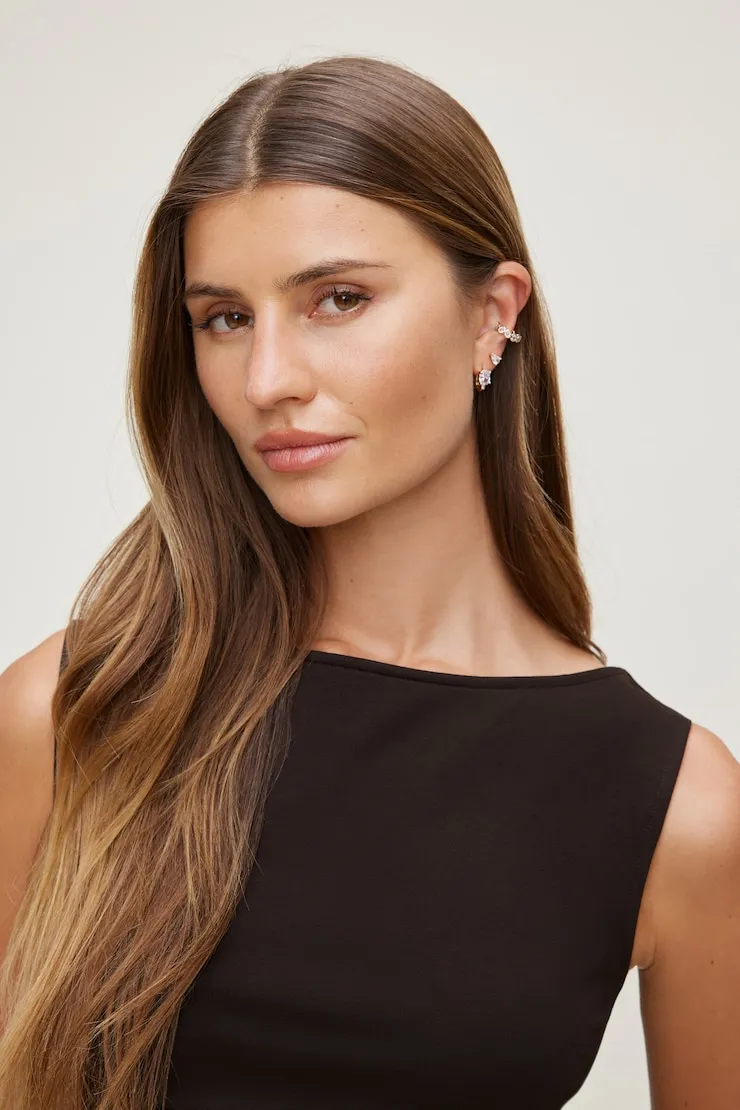 3-Pack Gem Earrings - Dynamite - Yellow - Women Clothing sold by Dynamite product image thumbnail 2