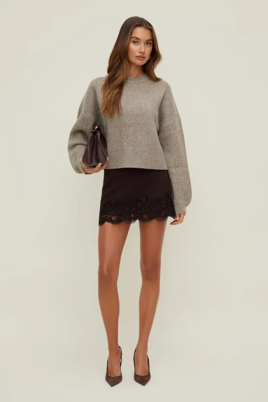 Stacie Lace Mini Skort - Dynamite - Purple - Women Clothing made by Dynamite