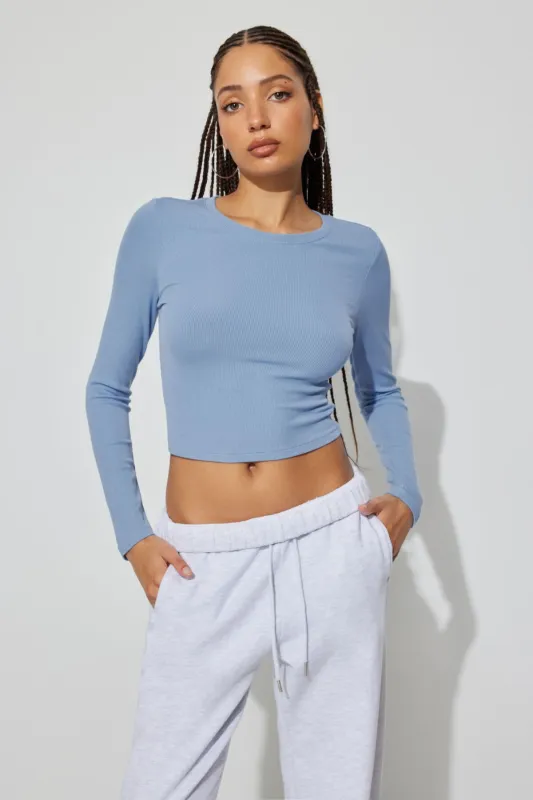 Kimmy Long Sleeve Crewneck Top sold by Garage