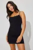 Tiana Lace Trim Mini Dress sold by Garage