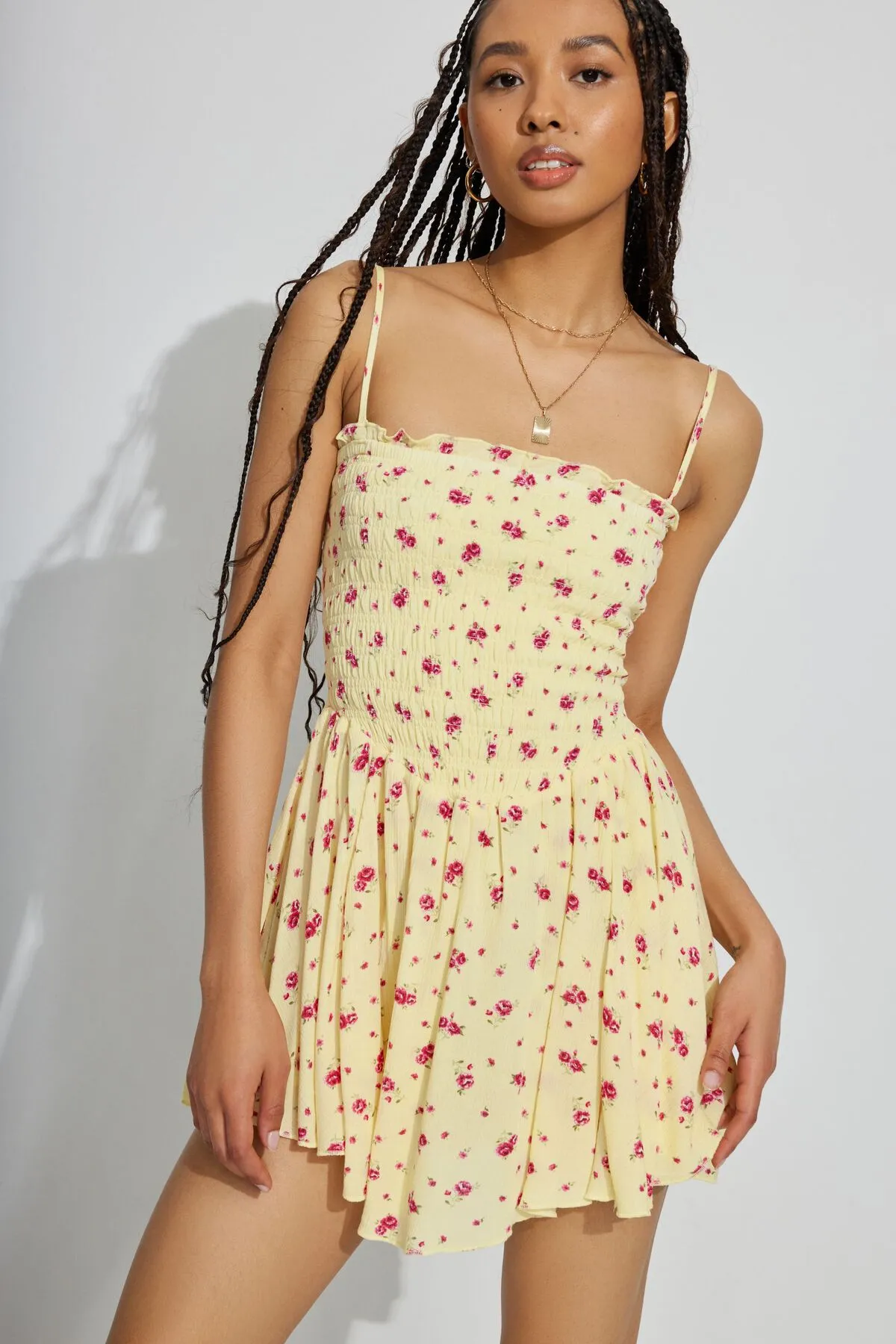 Kayley Smocked Tube Romper sold by Garage