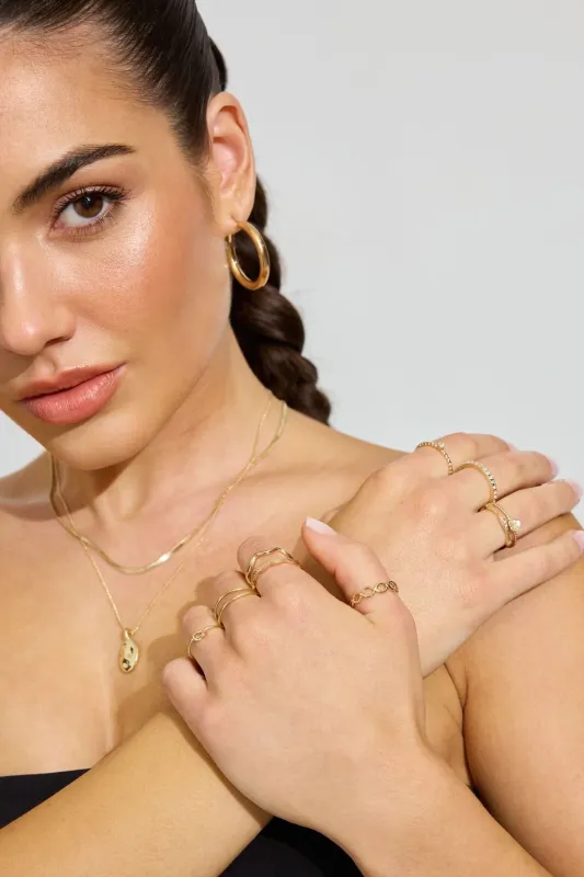 Set of 9 Super Delicate Rings sold by Garage