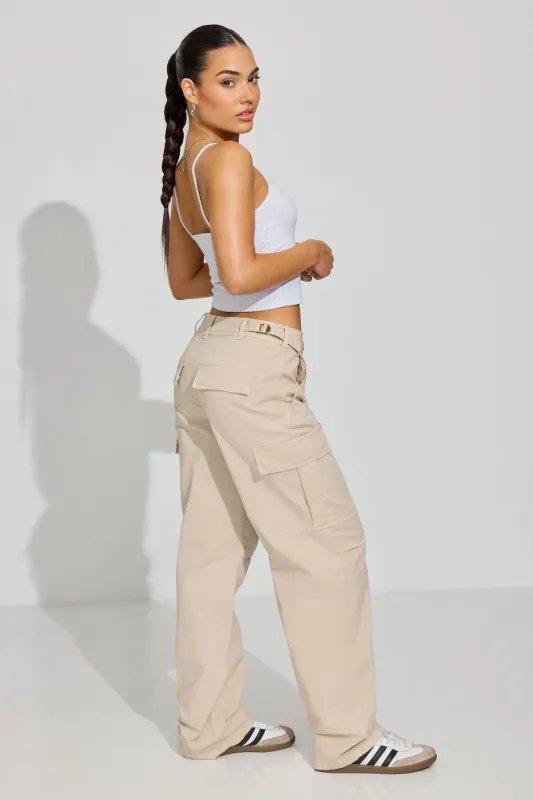 Aiden Clean Cargo Pants sold by Garage