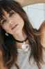 Oversized Gemmed Heart Ribbon Necklace sold by Garage