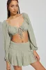 Smocked Mini Skort sold by Garage