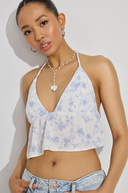 Madison Apron Back Halter Top sold by Garage