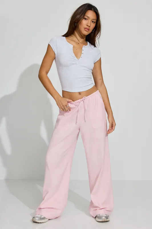 Millie Linen Pull-On Pants sold by Garage