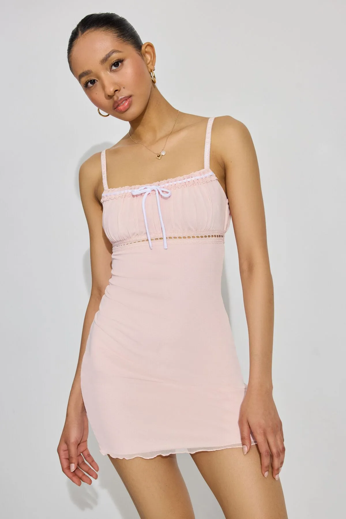 Kassidy Mesh Mini Dress sold by Garage