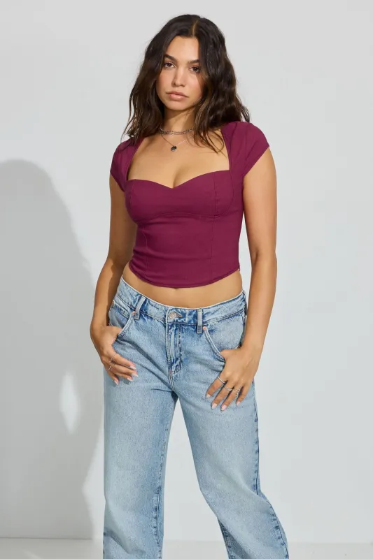 Sweetheart Bustier Top sold by Garage