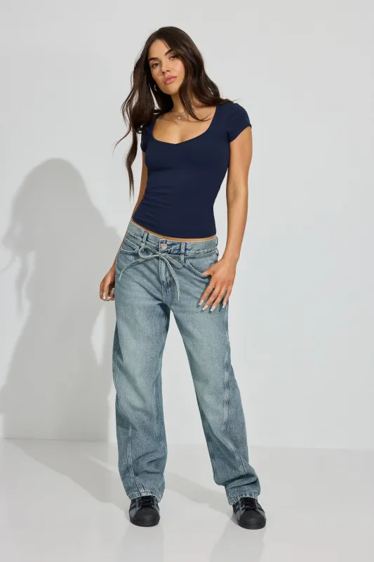 Low Rise Baggy Jeans sold by Garage
