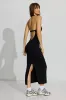 Rib Open Back Halter Dress sold by Garage
