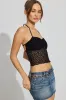 Lace Apron Back Halter Top sold by Garage
