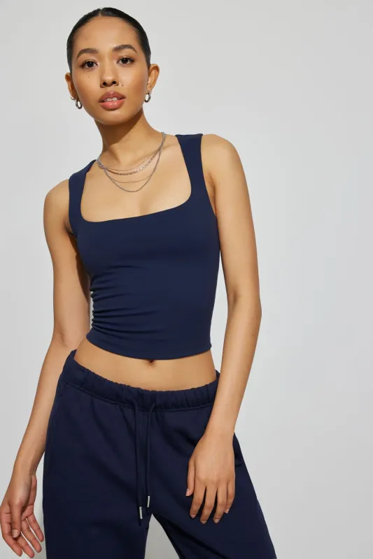 Amber Square Neck Tank Top sold by Garage