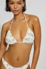 Ruffle Triangle Bikini Top sold by Garage