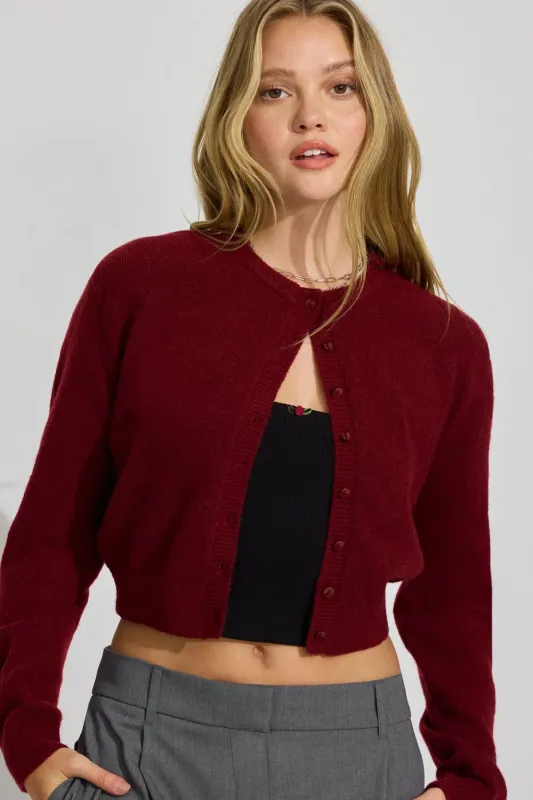 Spongy Button Up Cardigan sold by Garage