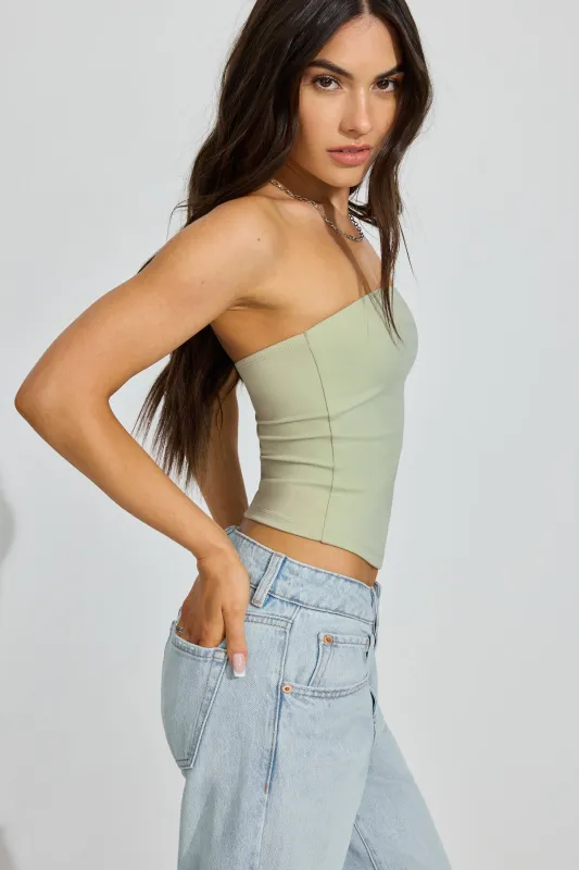 Sleek Longline Tube Top sold by Garage