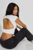 Open Back Cap Sleeve T Shirt sold by Garage