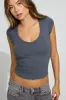 V-Neck Short Sleeve Top sold by Garage