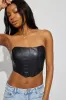 Karina Faux Leather Corset sold by Garage