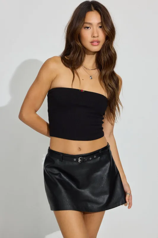 Micro Belted Mini Skort sold by Garage