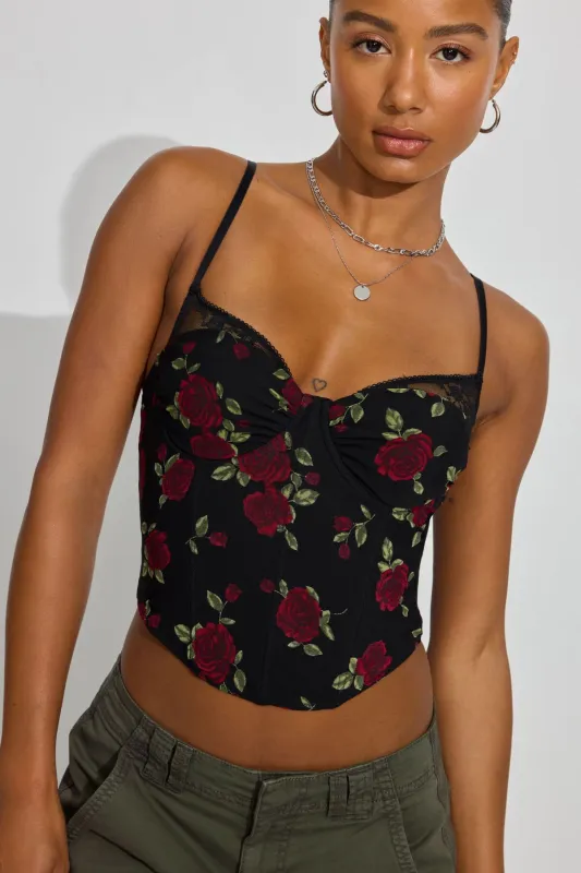 Sabrina Peek-A-Boo Bustier Top made by Garage