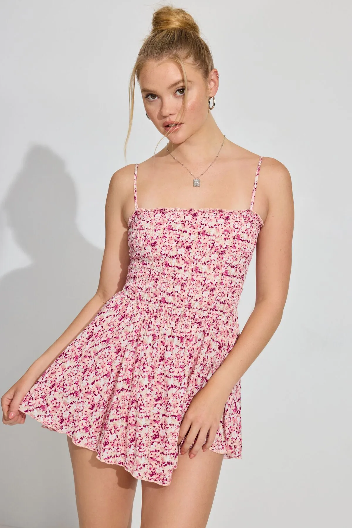 Kayley Smocked Tube Romper sold by Garage