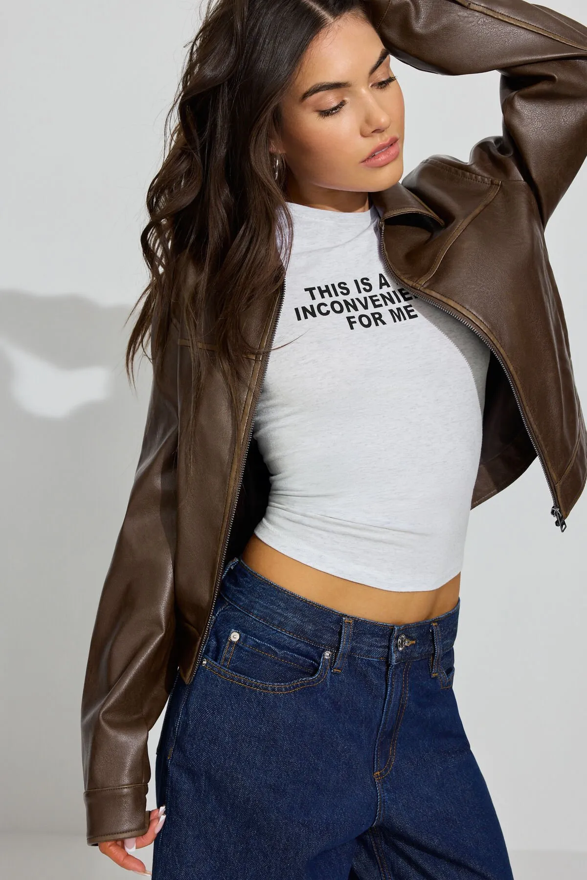 Faux Leather Worker Jacket sold by Garage