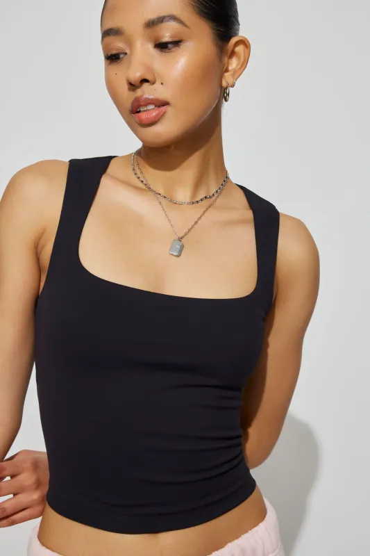 Amber Square Neck Tank Top sold by Garage