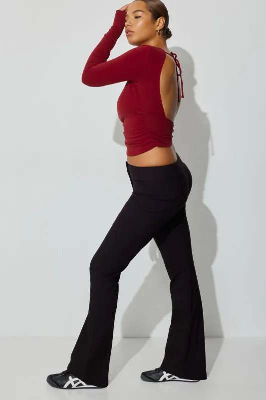 Low Rise Flare Pant sold by Garage