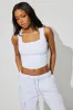 Penny Portrait Ruched Tank Top sold by Garage
