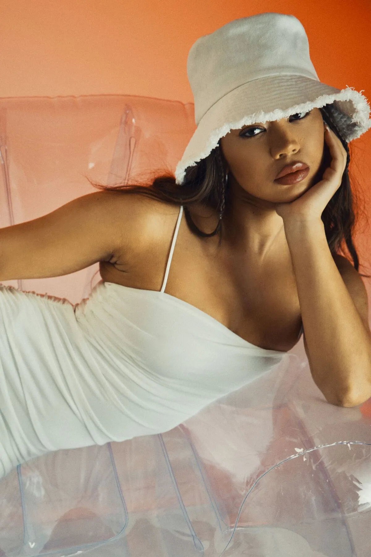 Frayed Edge Bucket Hat sold by Garage