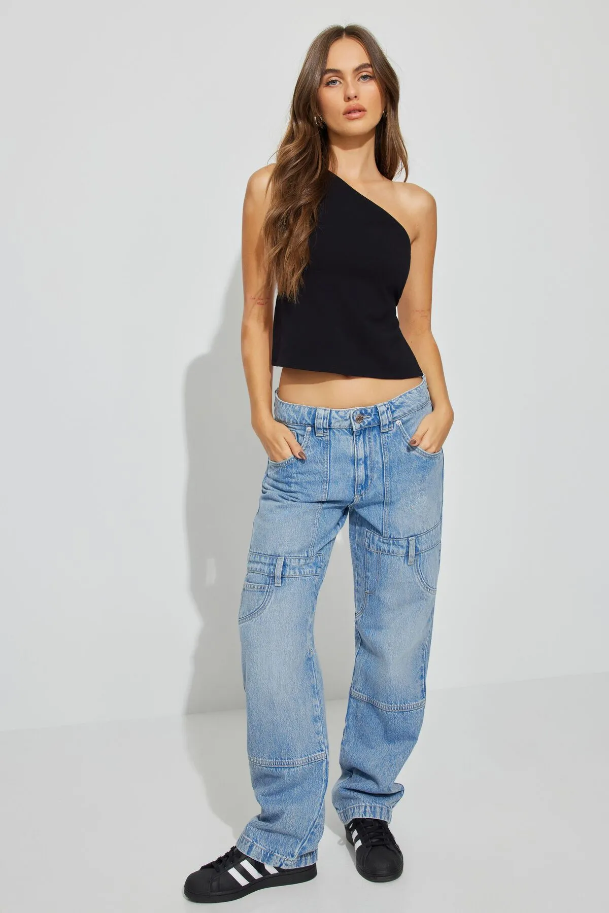 Slouchy Cargo Jean sold by Garage