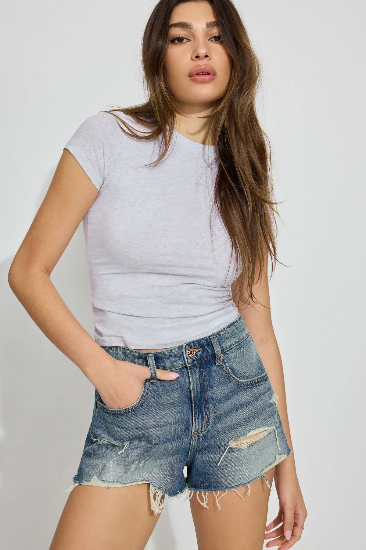 Denim Festival Shorts sold by Garage