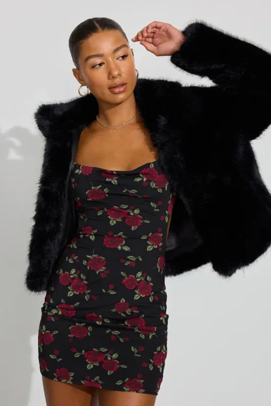 Short Faux Fur Coat sold by Garage