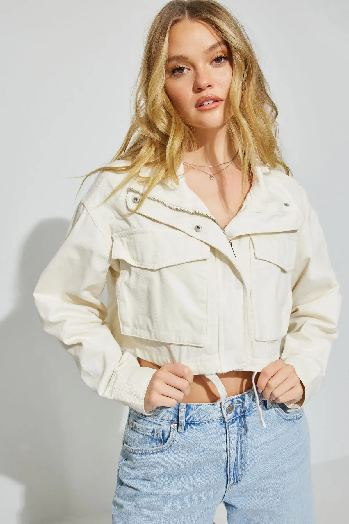 Crop Utility Jacket sold by Garage
