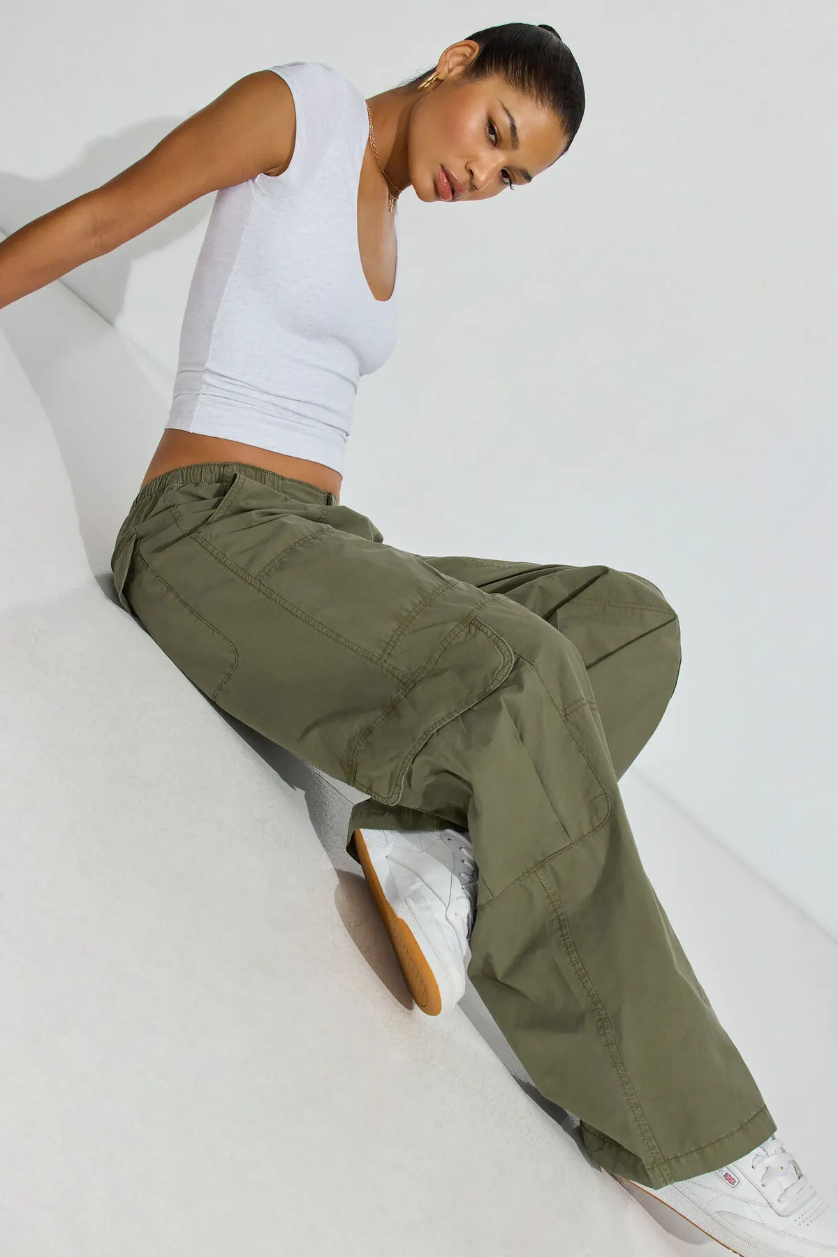 Poplin Extreme Baggy Cargo Pants sold by Garage