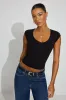 V-Neck Short Sleeve Top sold by Garage