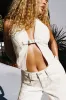 Buckled Denim Halter Top sold by Garage