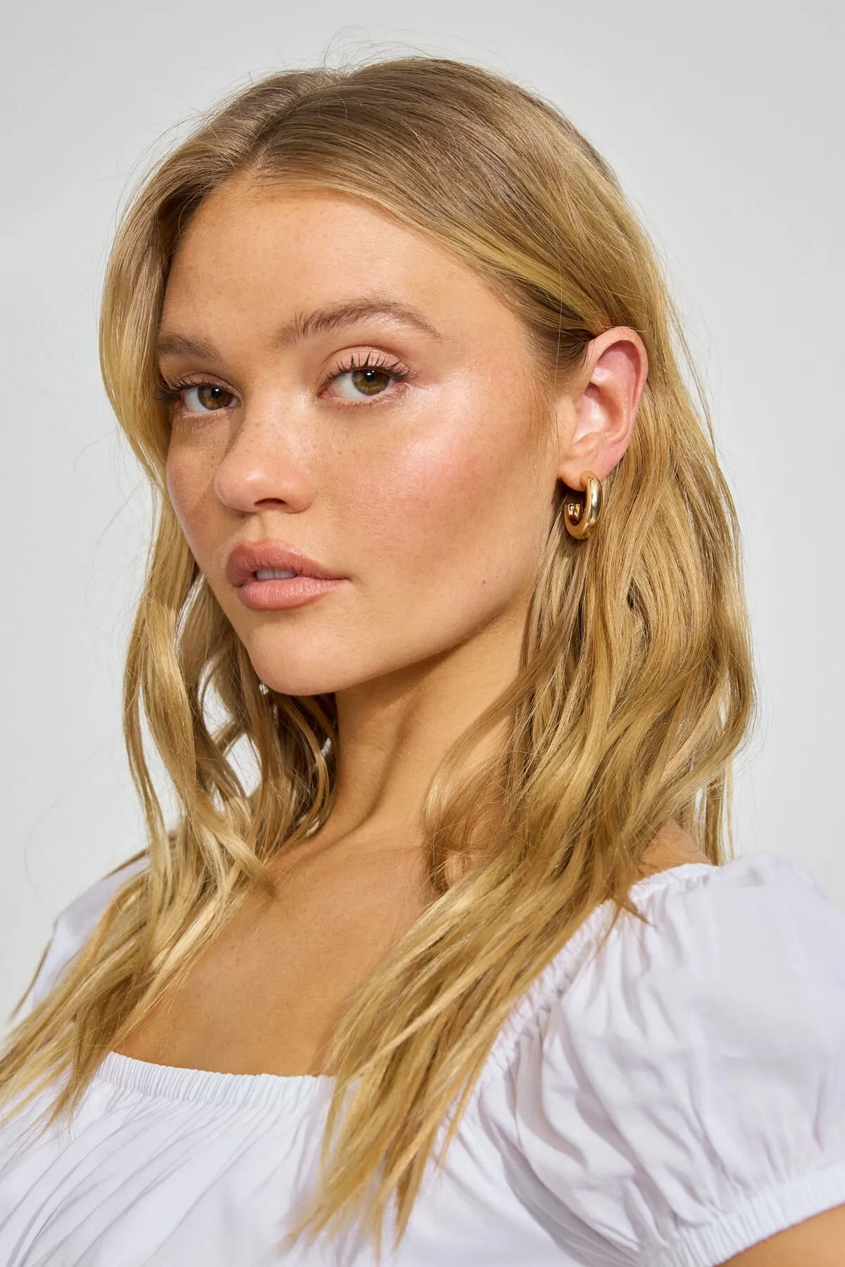 Smooth Chunky Hoop Earrings sold by Garage