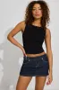 Belted Denim Micro Skort sold by Garage