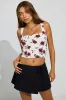 Pleated Wrap Mini Skort sold by Garage