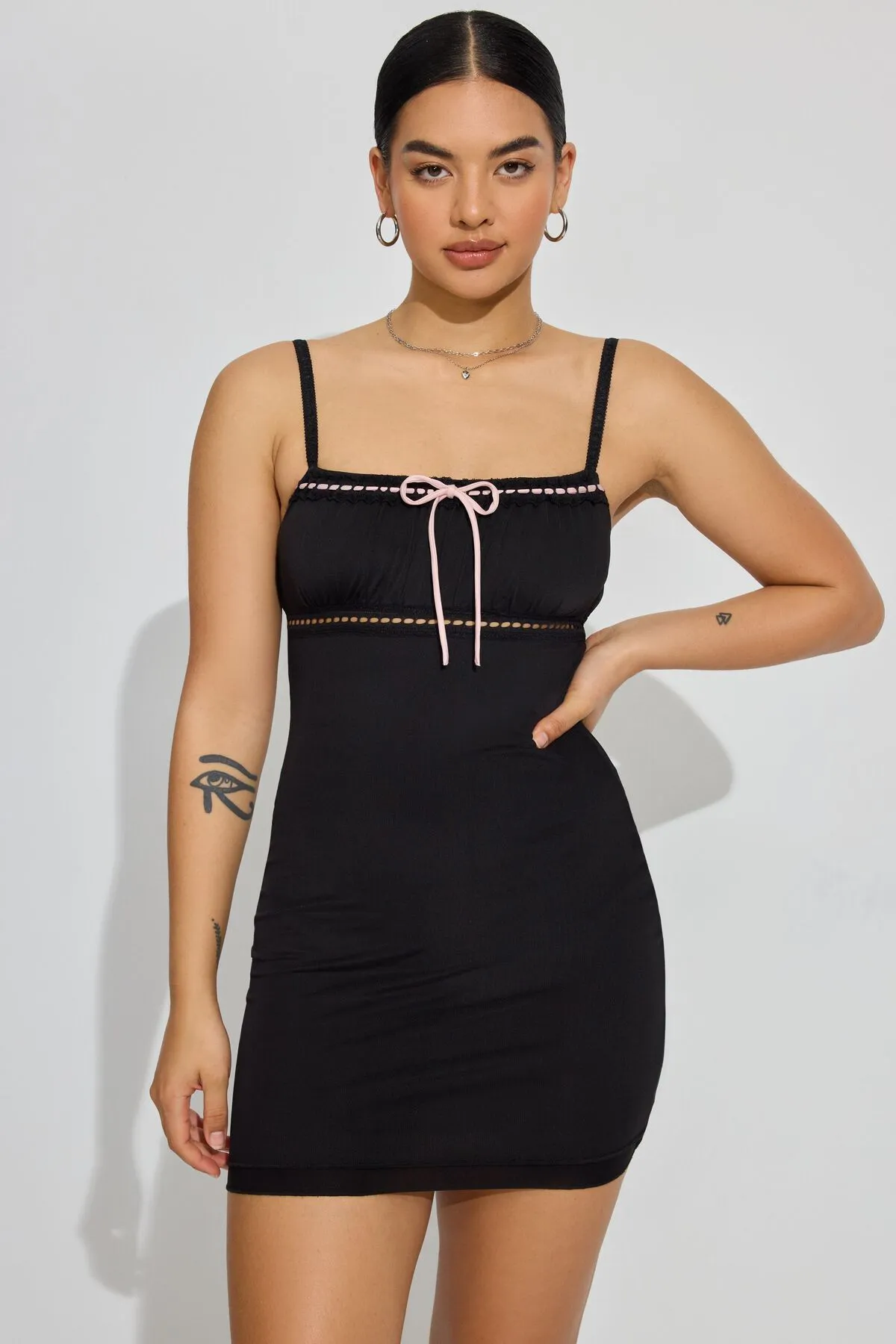Kassidy Mesh Mini Dress sold by Garage