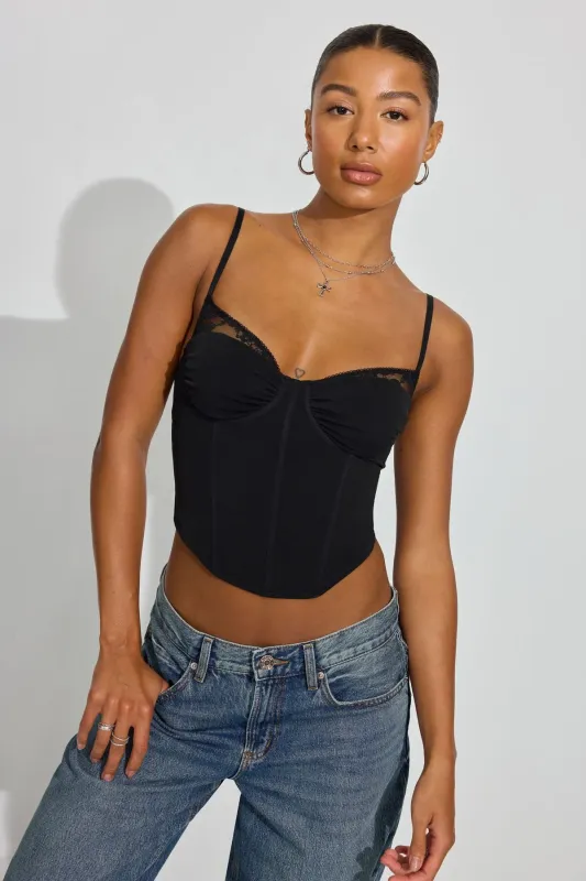Sabrina Peek-A-Boo Bustier Top sold by Garage