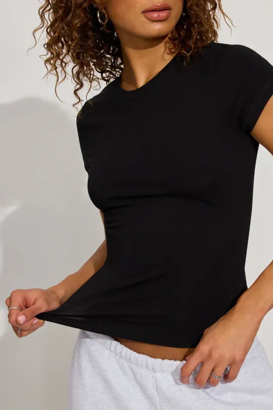 Estelle Longline Crewneck Tee sold by Garage