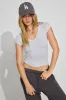 Tara V-Neck Short Sleeve Top sold by Garage