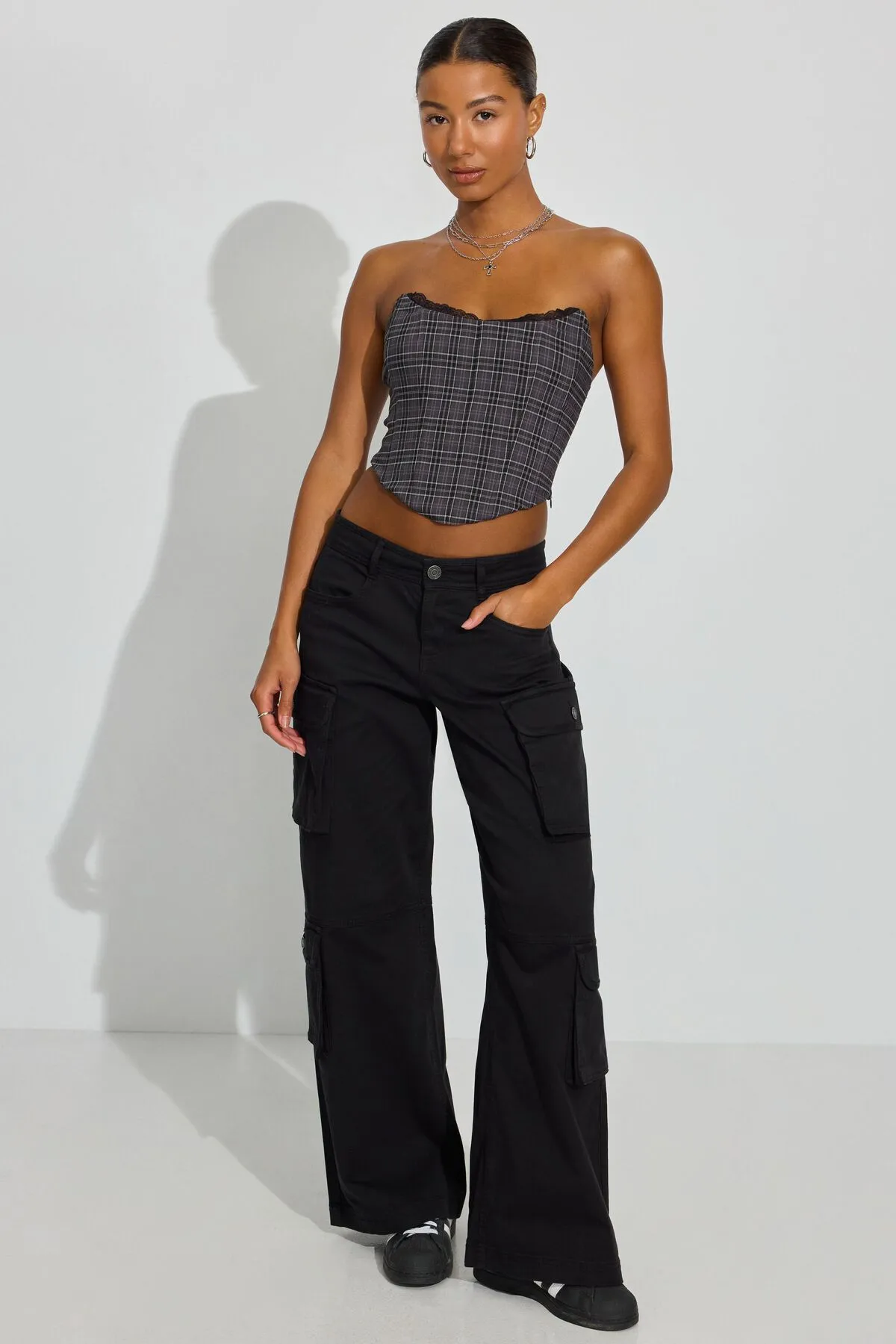 Lace Trim Strapless Bustier sold by Garage product image thumbnail 2