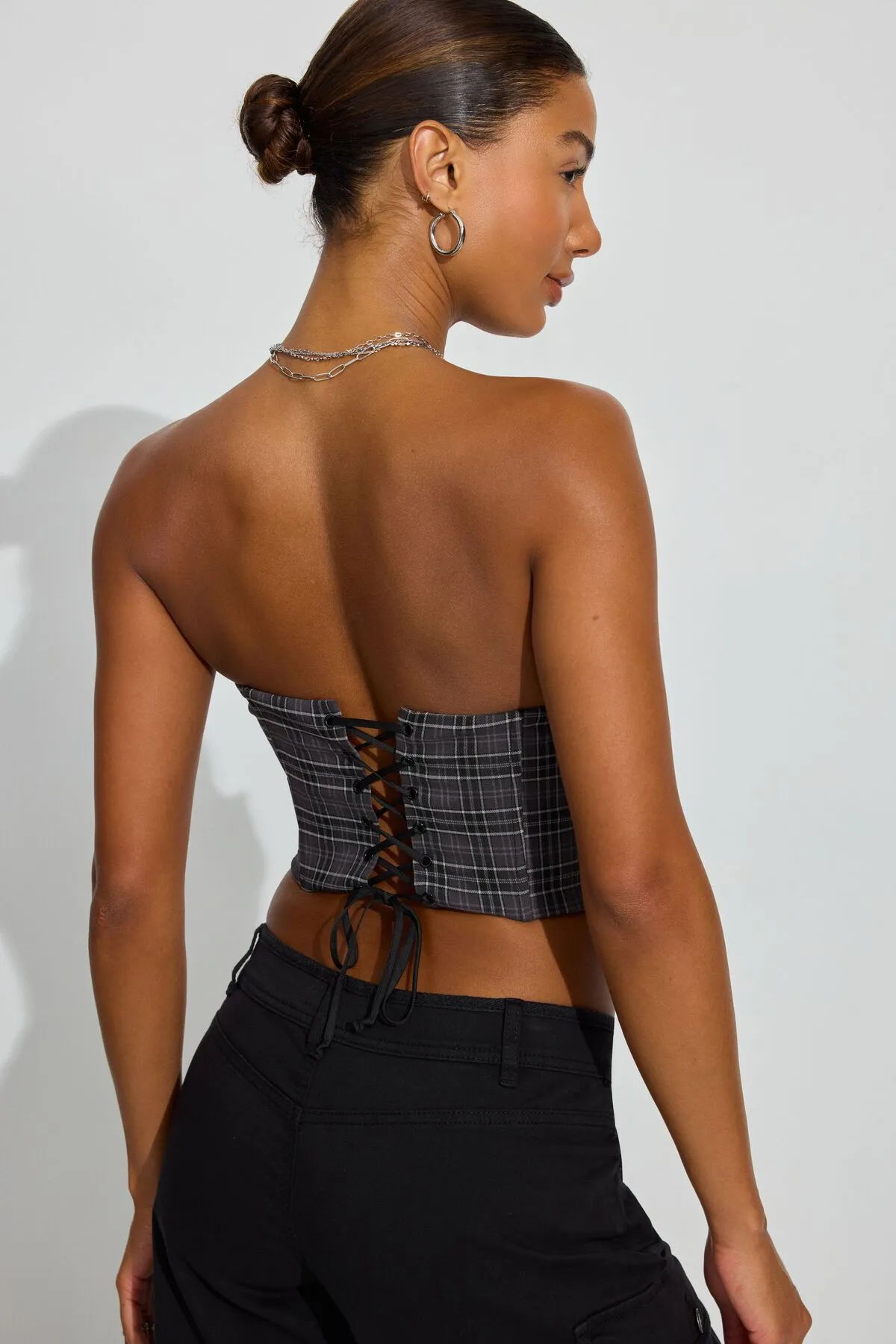 Lace Trim Strapless Bustier sold by Garage product image thumbnail 4