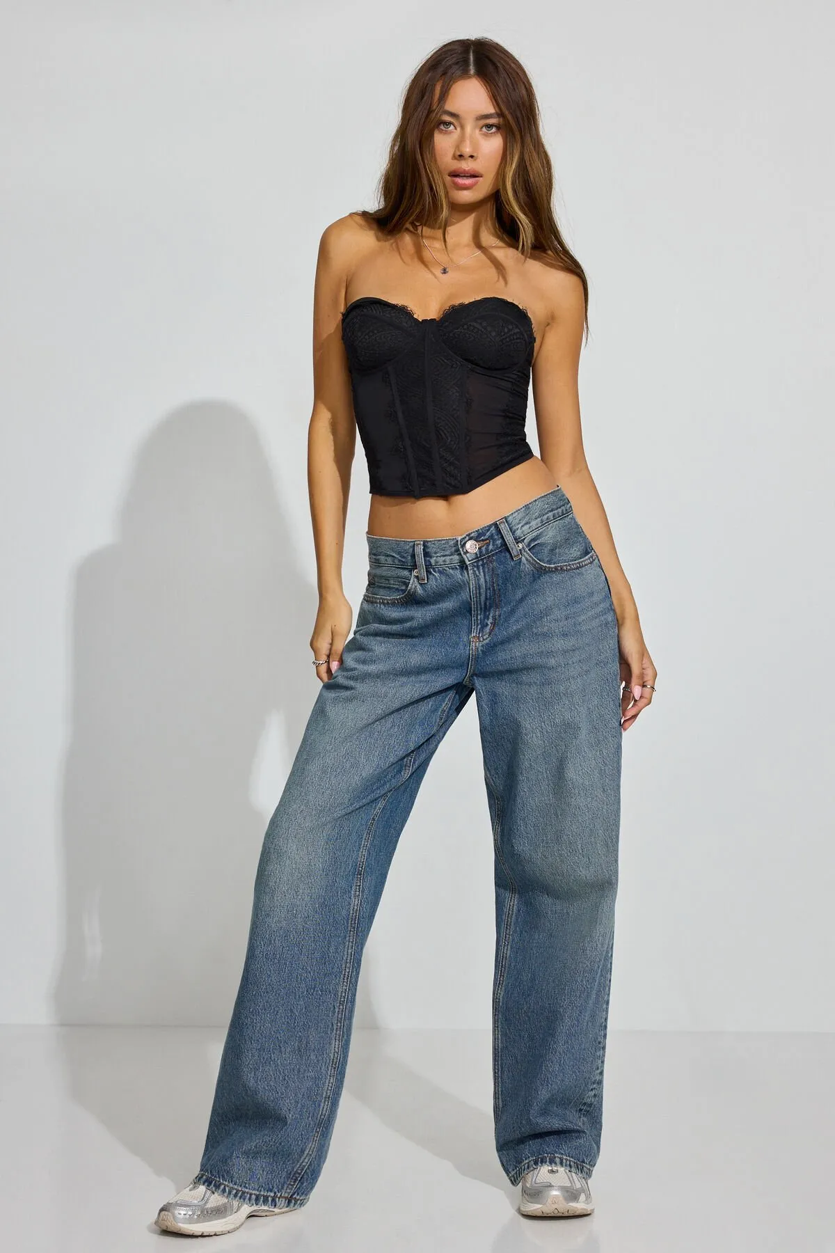 Chrishell Lace Mesh Bustier sold by Garage product image thumbnail 2